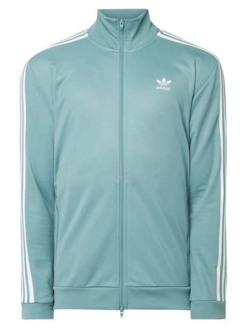 c13-1 Superstar Track Top with contrast piping lines shoulders